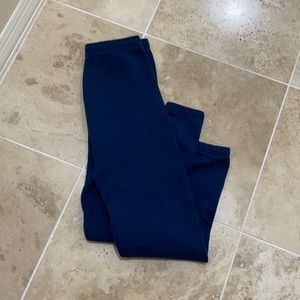 Navy blue sweatpants